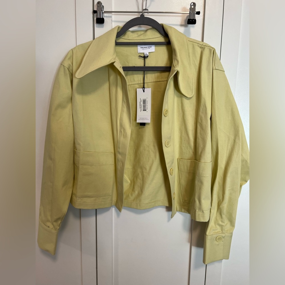 Green Boxy Cropped Jacket sz Small